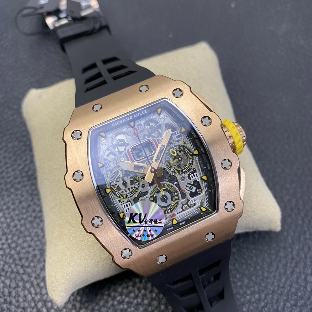 리차드밀 RM011 KV 공장 골드 크로노그래프 남성 시계 레플리카 44827 Richard Mille 상세 이미지 2