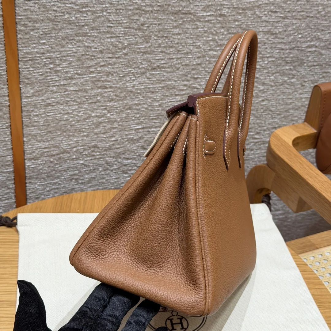 에르메스 버킨 25 골든 브라운 토고 가방 상세 이미지 4