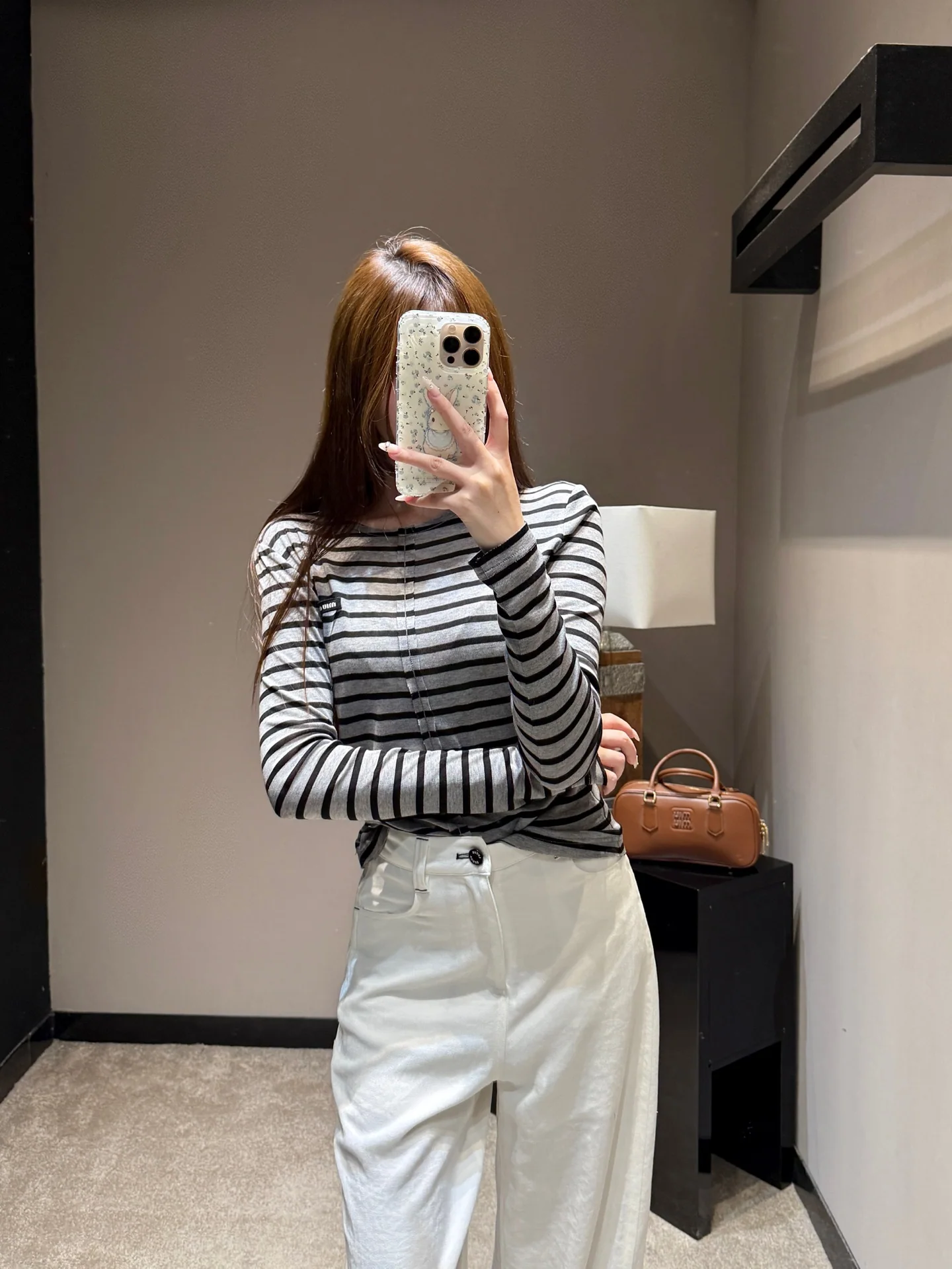 미우미우 스트라이프 긴팔 가디건 26 SS 상세 이미지 7