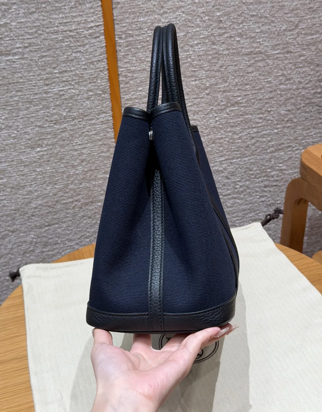 에르메스 가든 파티 캔버스 가방 30 cm 상세 이미지 2