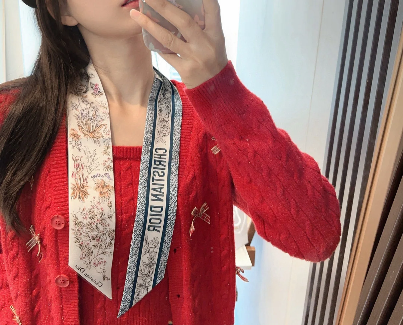 디올 밀레피오레 실크 스카프 146392