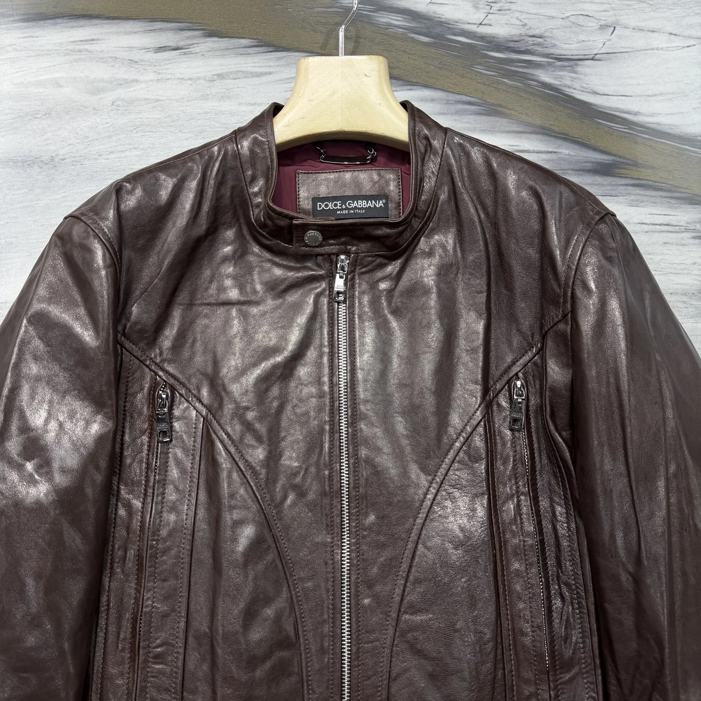 돌체앤가바나 남성 스탠드 카라 긴팔 자켓 상세 이미지 5