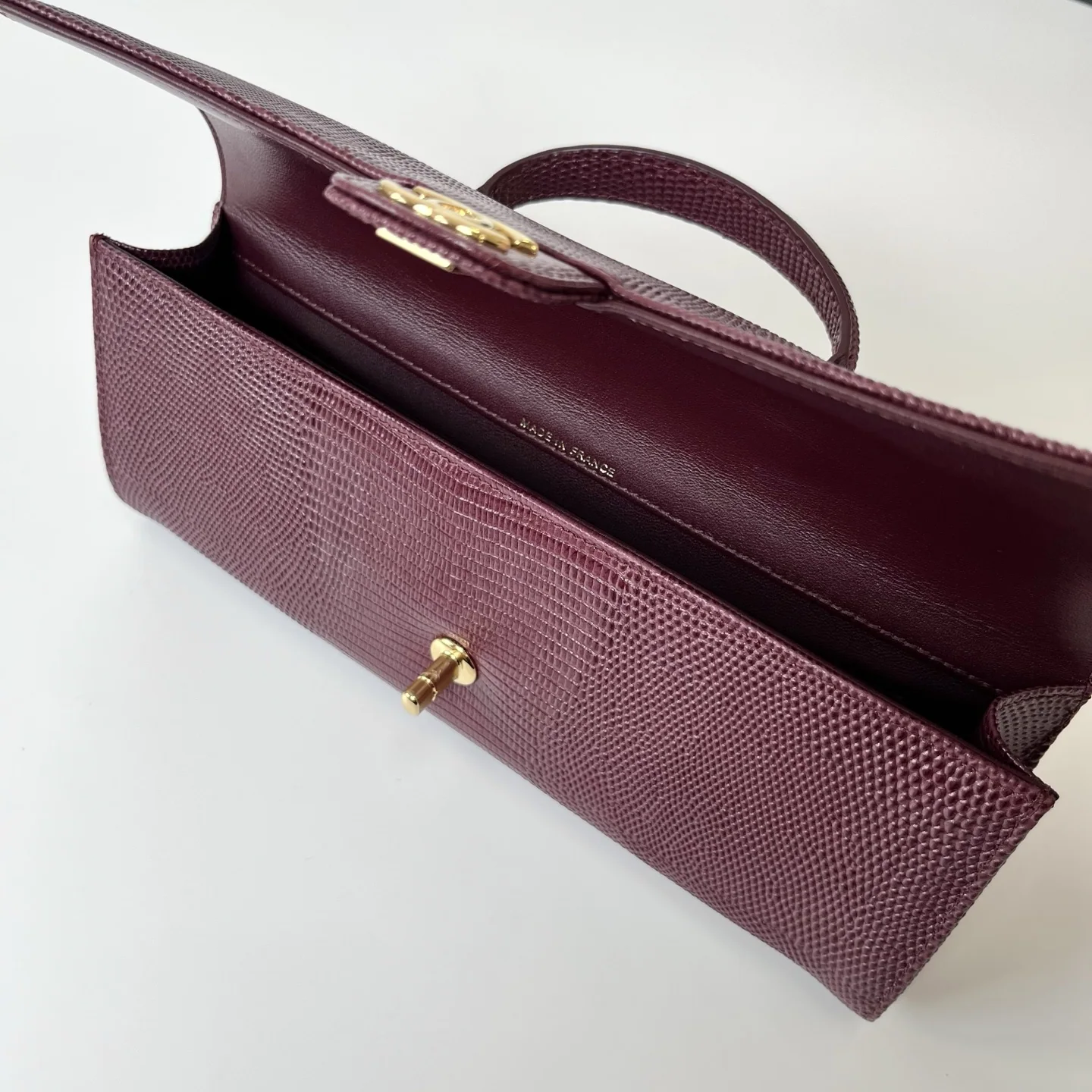 샤넬 26 A 핸들 바게트 도마뱀 무늬 소가죽 가방 상세 이미지 6