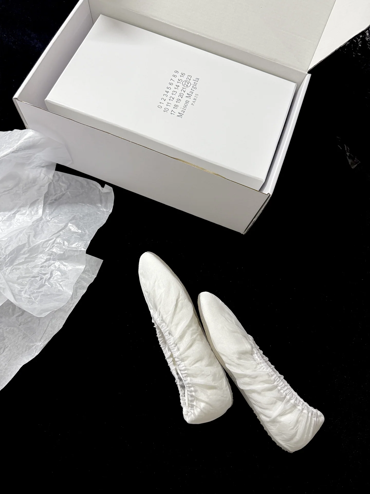 마르지엘라 주름 장식 발레 플랫 상세 이미지 4
