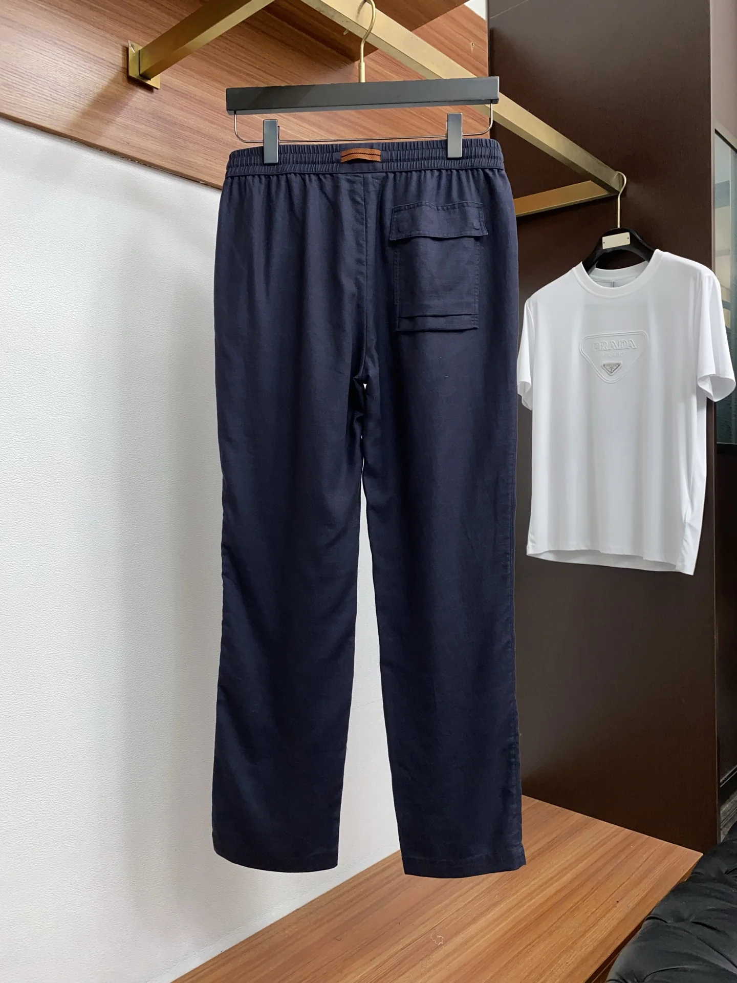 제냐 남성 린넨 바지 2025 FW 상세 이미지 8