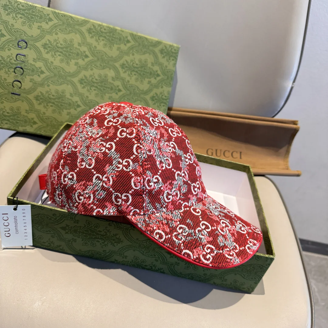 구찌 더블 G 데님 자카드 야구모자 상세 이미지 3
