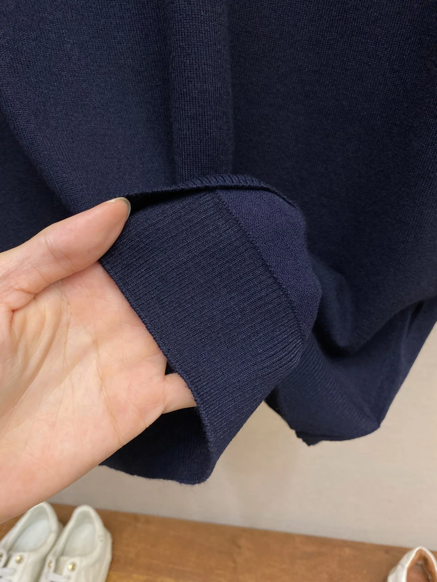 구찌 더블 G 자수 울 면 혼방 반팔 니트 스웨터 상세 이미지 7