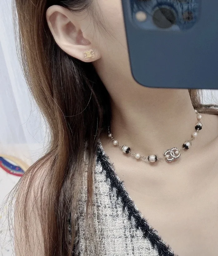 셀린느 골드 개선문 로고 투명 수지 귀걸이 상세 이미지 2