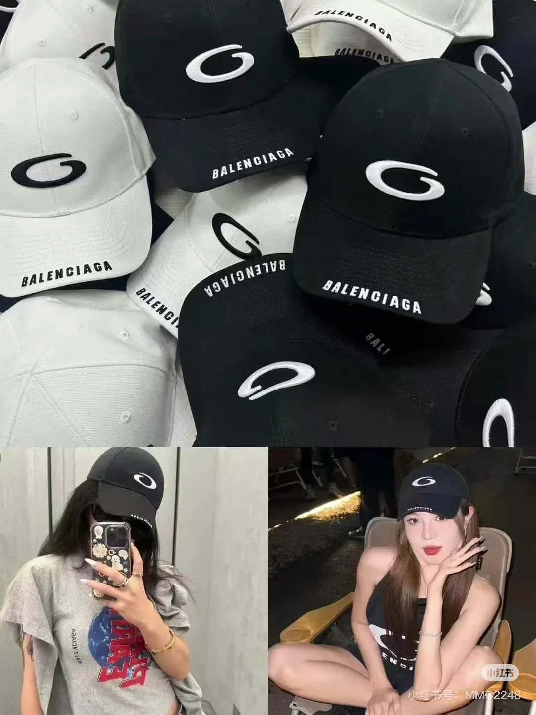 발렌시아가 자수 야구모자 상세 이미지 10