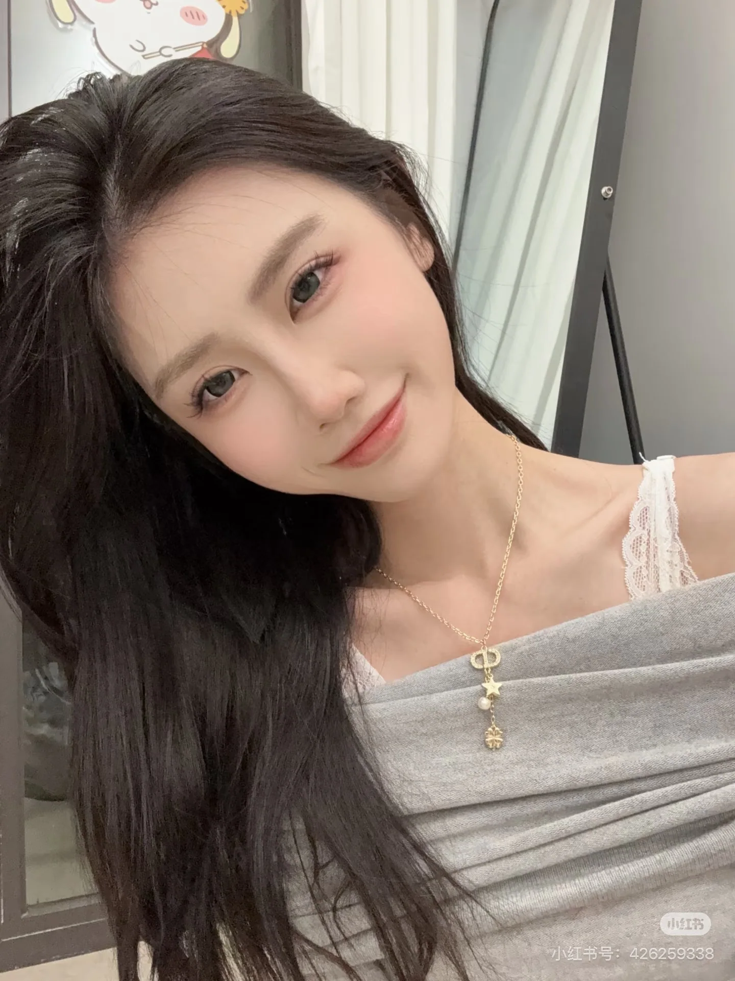 디올 럭키 네잎클로버 멀티 엘리먼트 목걸이 상세 이미지 5