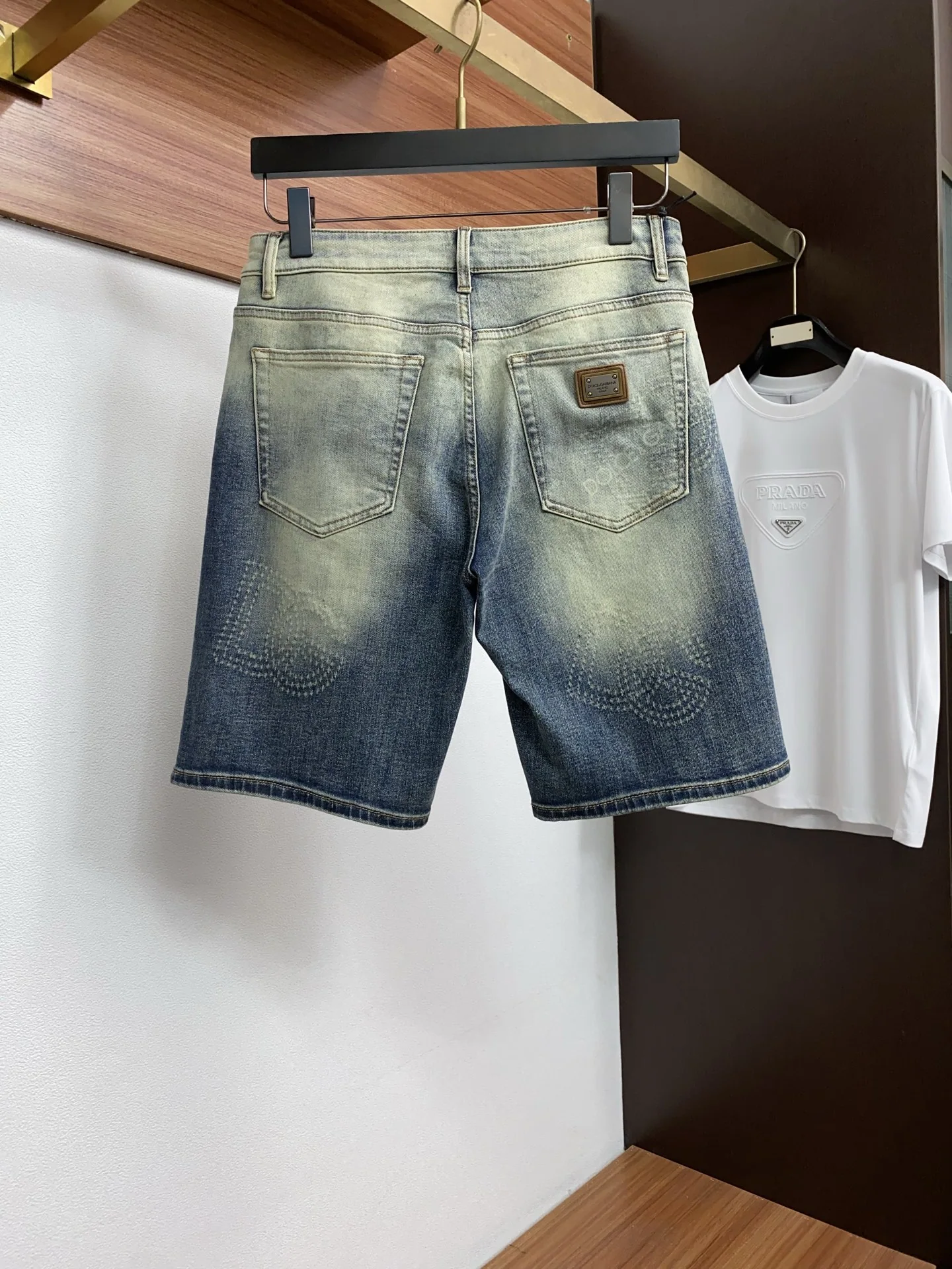 돌체앤가바나 데님 남성 반바지 상세 이미지 8