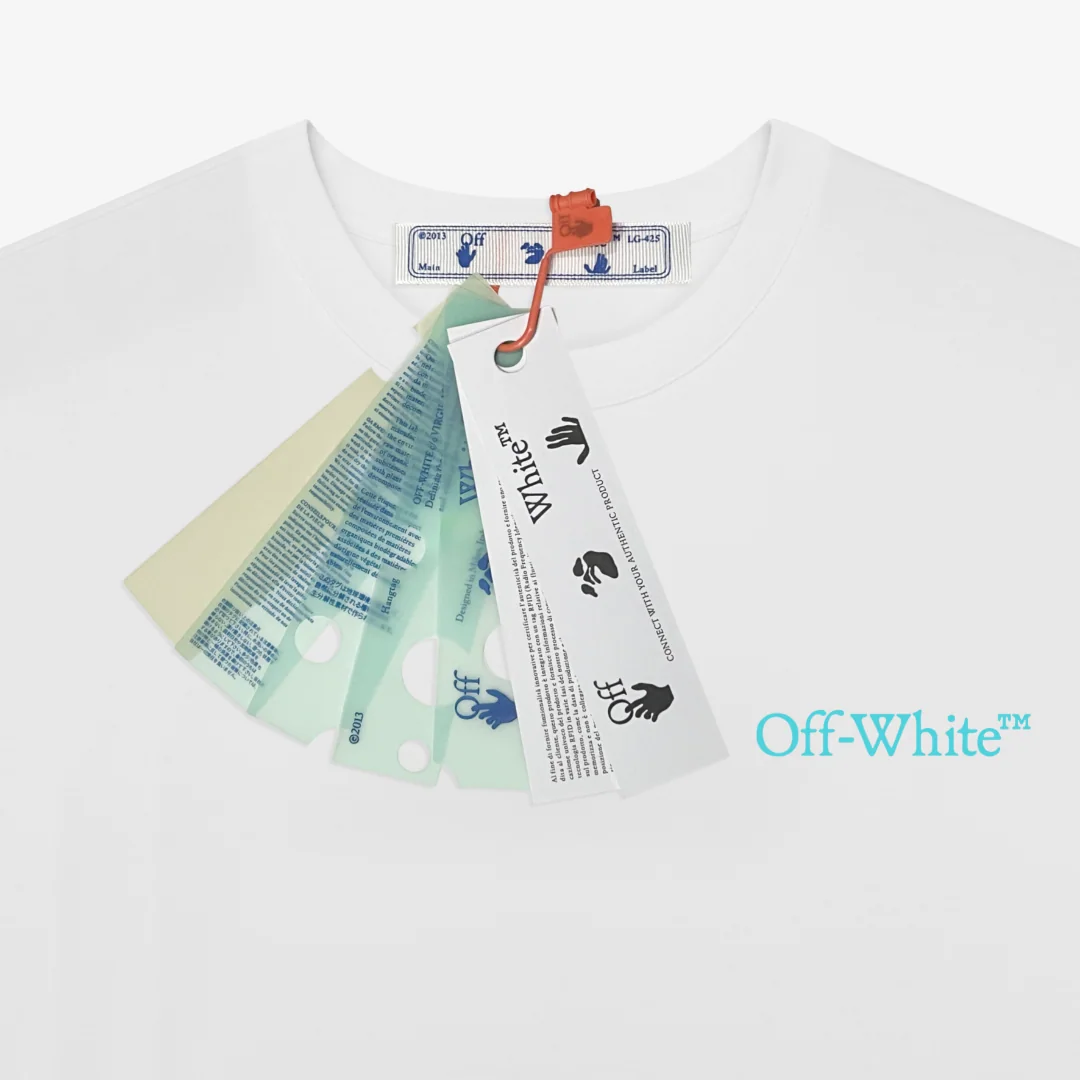 오프화이트 남성 반팔 티셔츠 상세 이미지 4