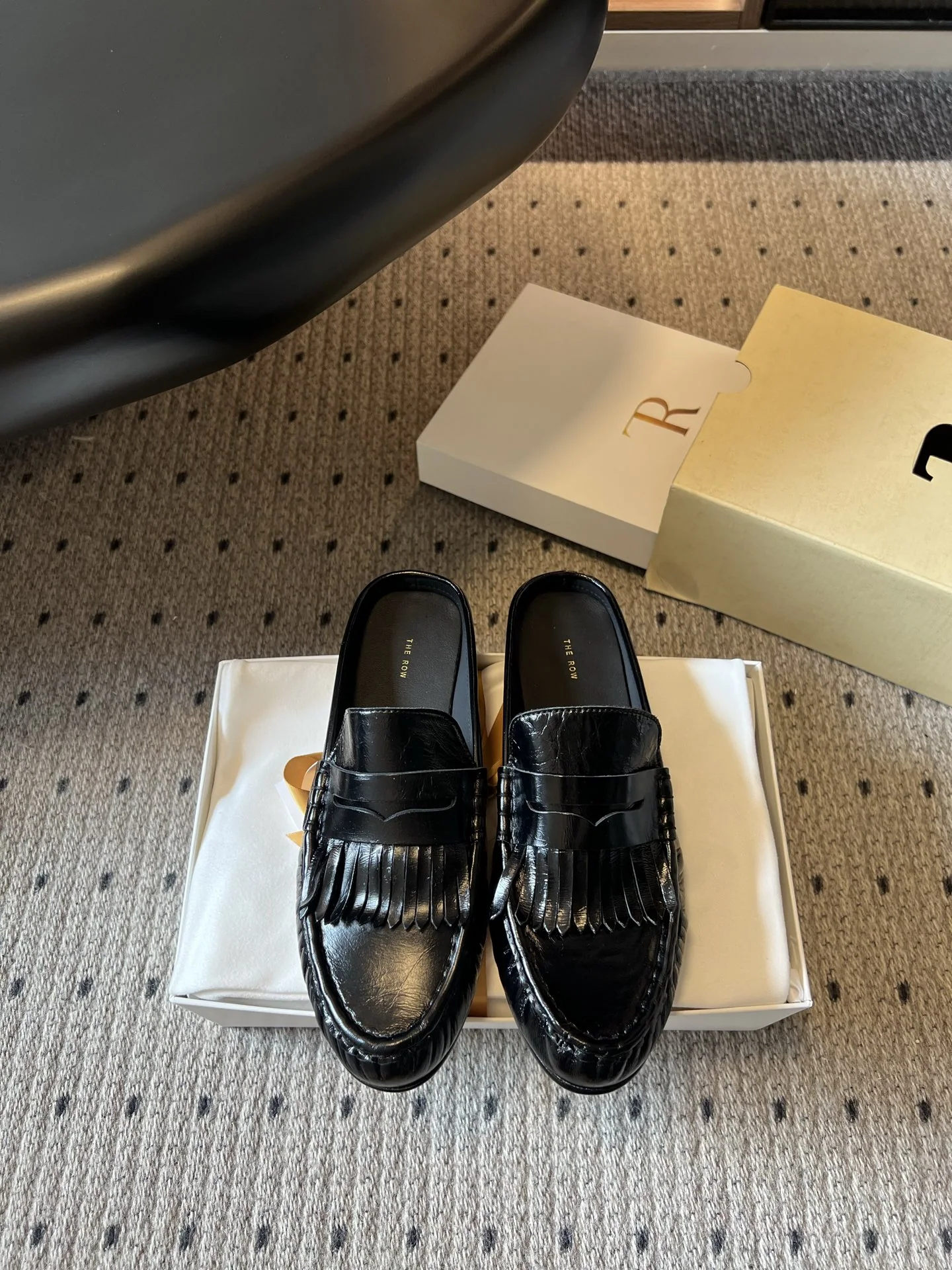 더로우 태슬 로퍼 하프 슬리퍼 99482