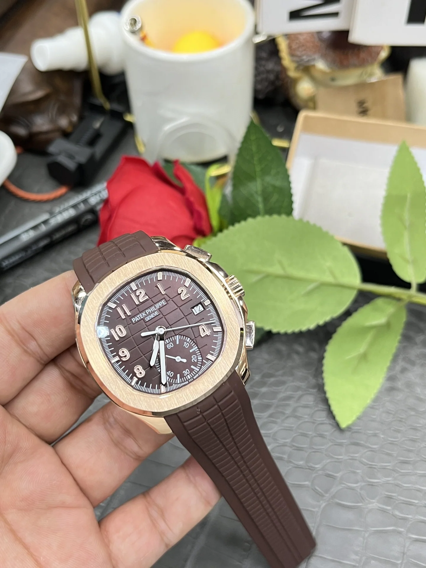 파텍필립 노틸러스 5968 크로노그래프 자동 레플리카 44004 Patek Philippe 상세 이미지 9