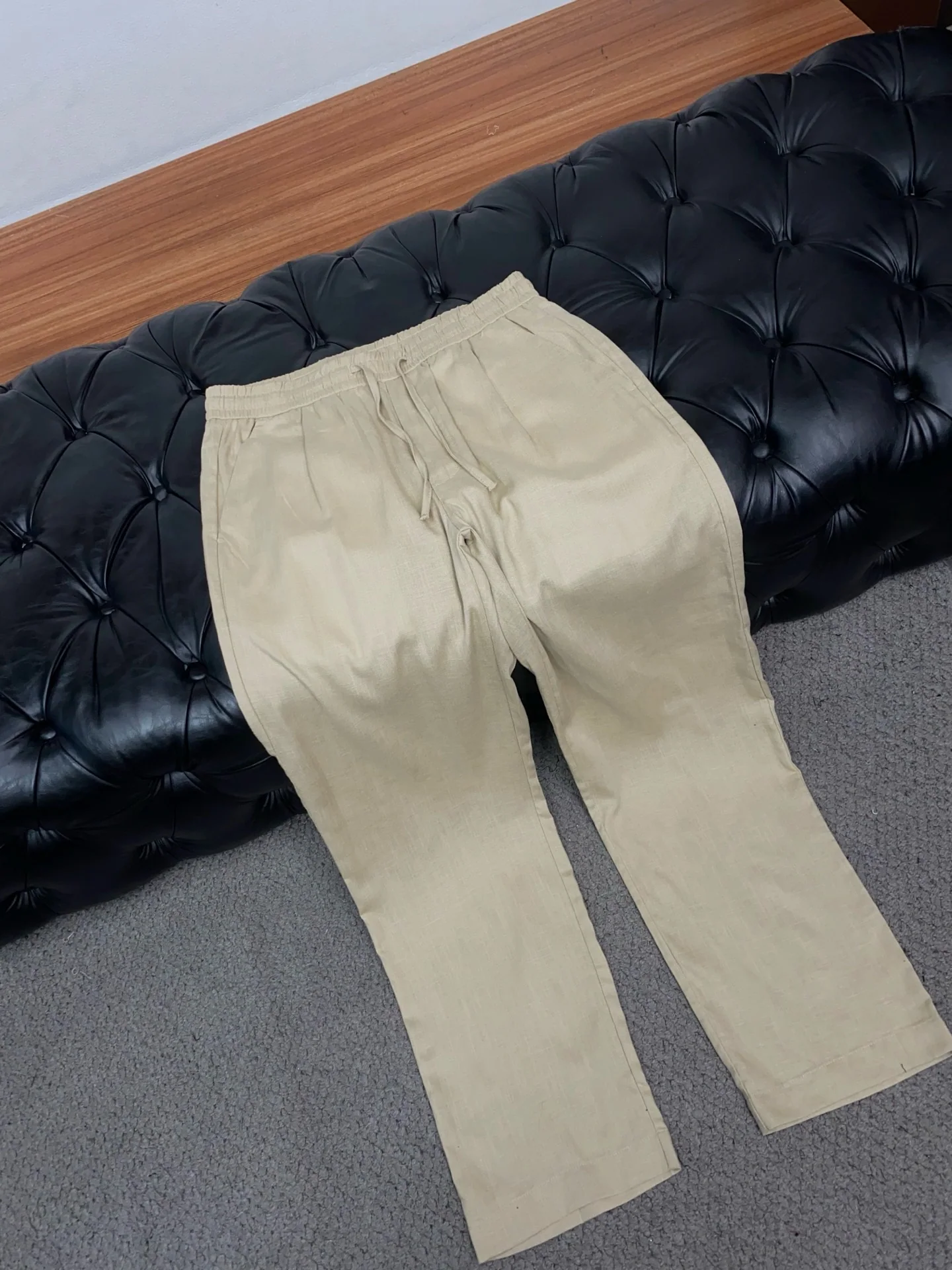 로로피아나 남성 린넨 스트레이트 팬츠 상세 이미지 6