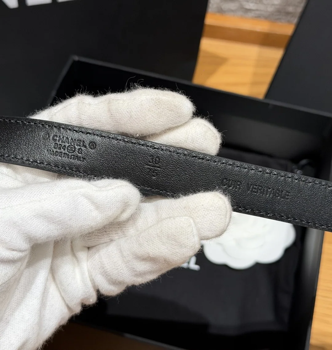 샤넬 퀼팅 램스킨 벨트 20mm 벨트 상세 이미지 6