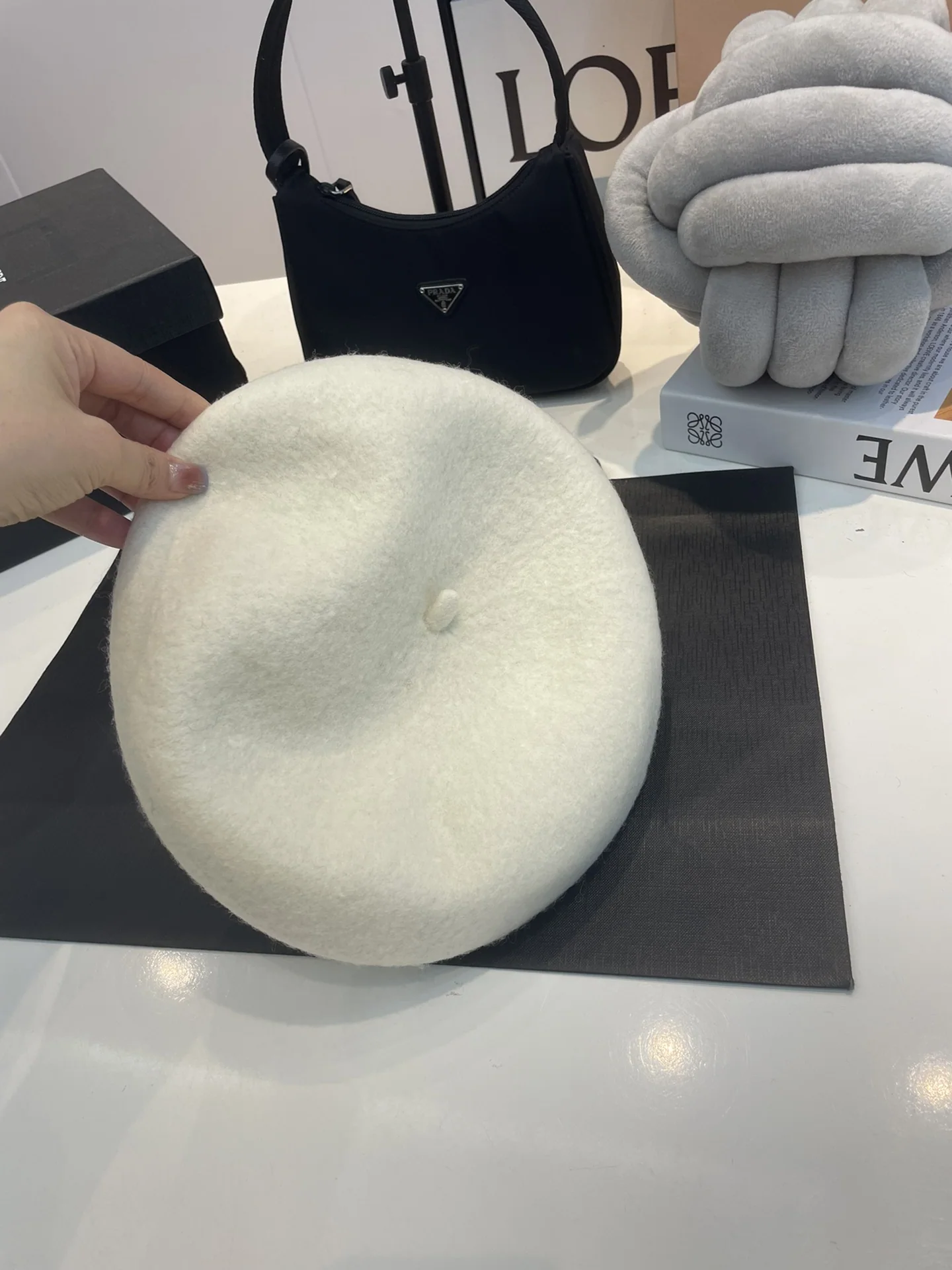 셀린느 울 베레모 모자 상세 이미지 2