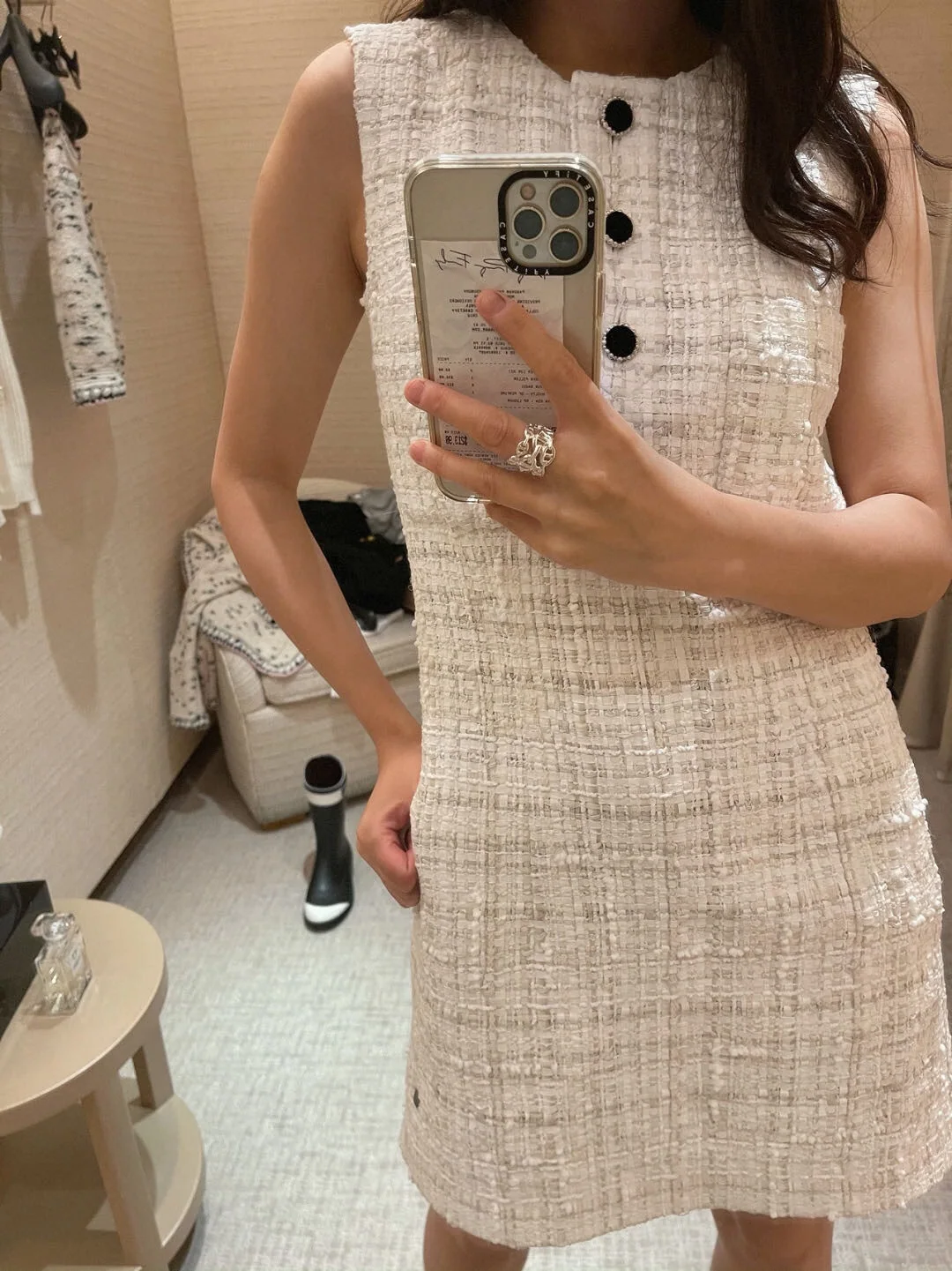에르메스 3 단식 돼지코 반지 상세 이미지 5