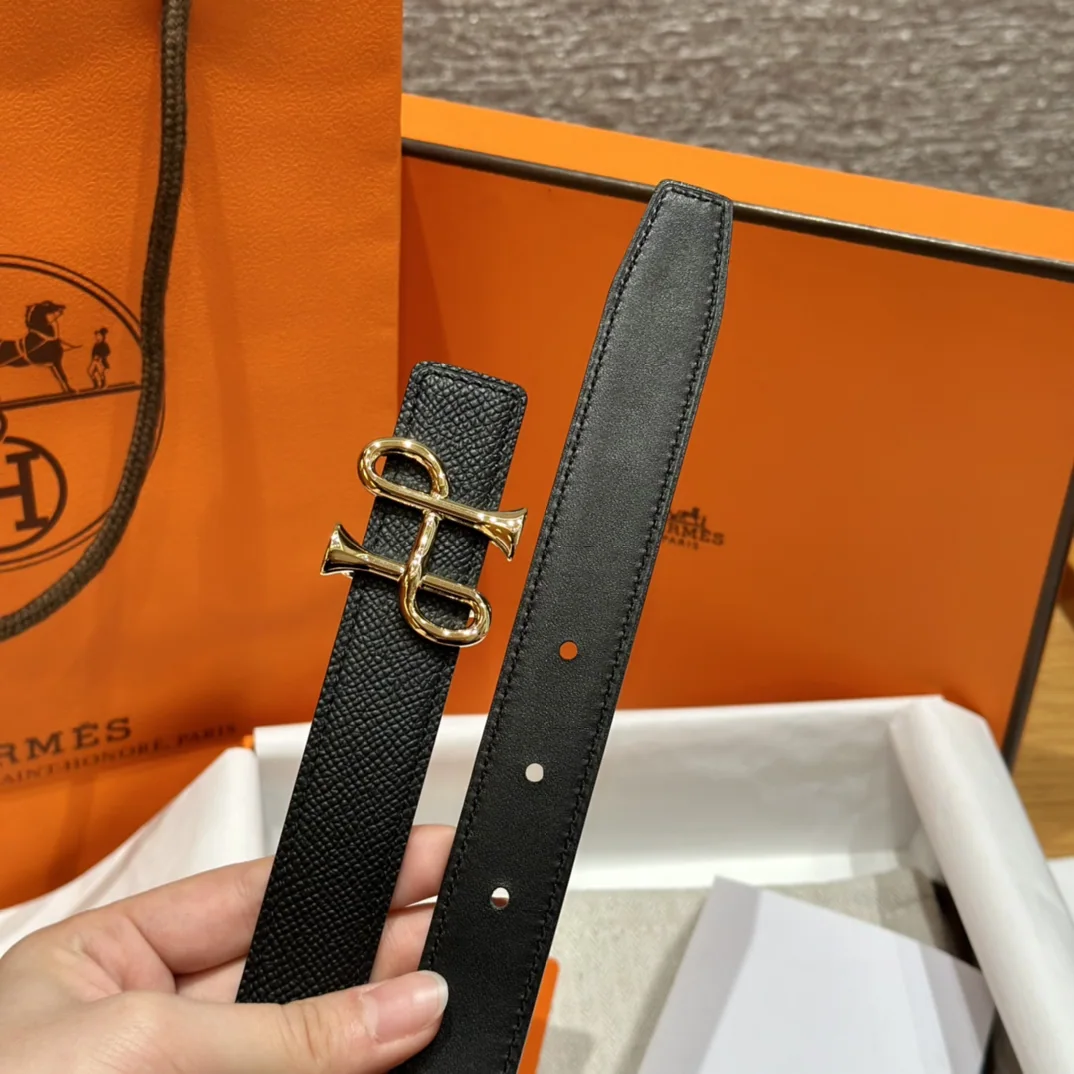에르메스 H 버클 스위프트 가죽 양면 벨트 상세 이미지 4