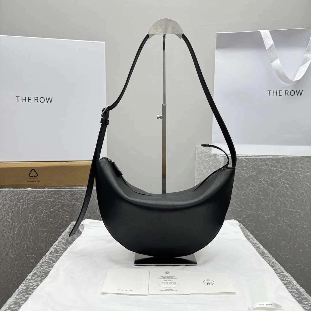 더로우 스몰 카프스킨 크레센트 숄더백 상세 이미지 1