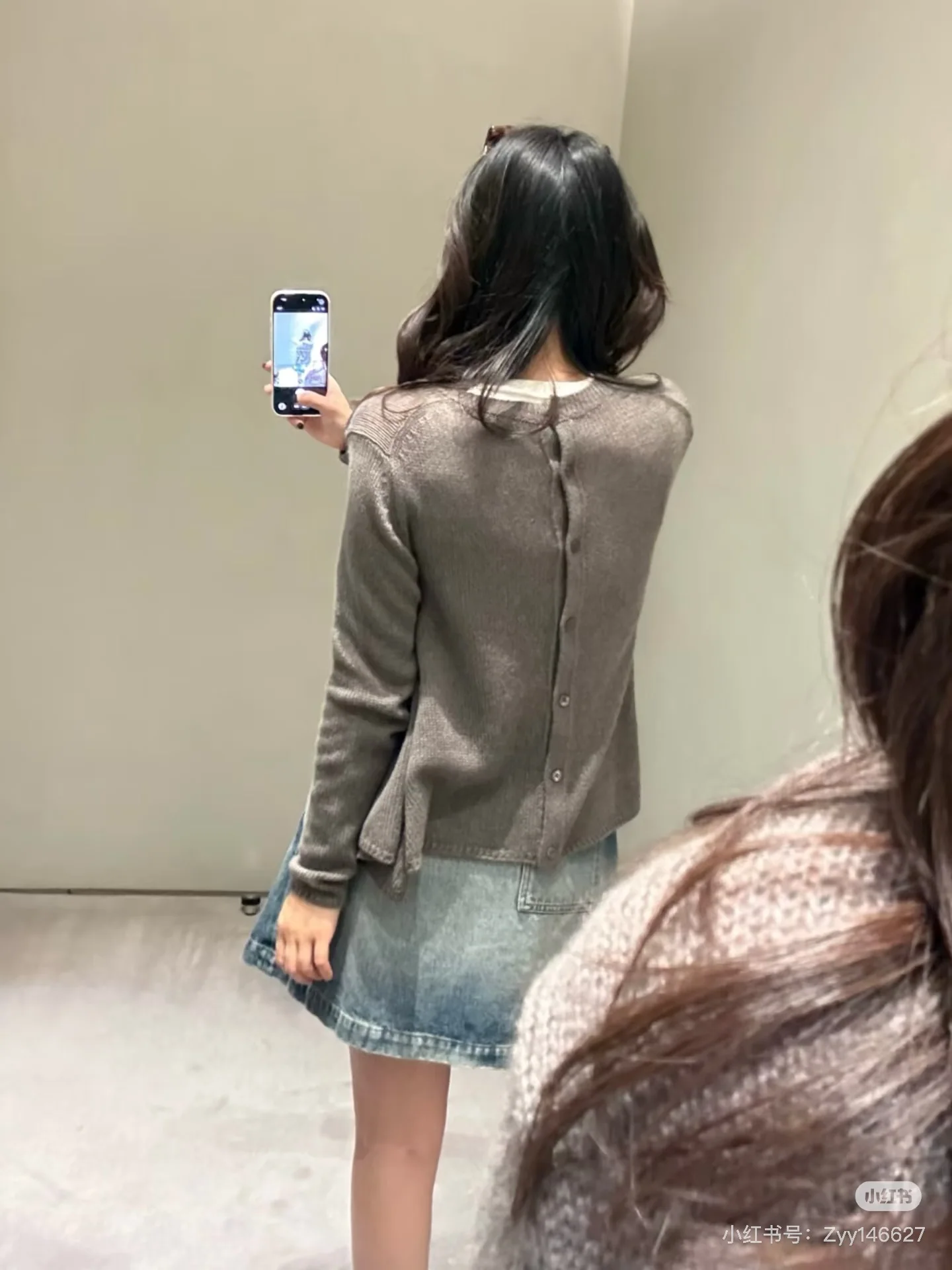 로에베 캐시미어 시스루 버튼 가디건 상세 이미지 9