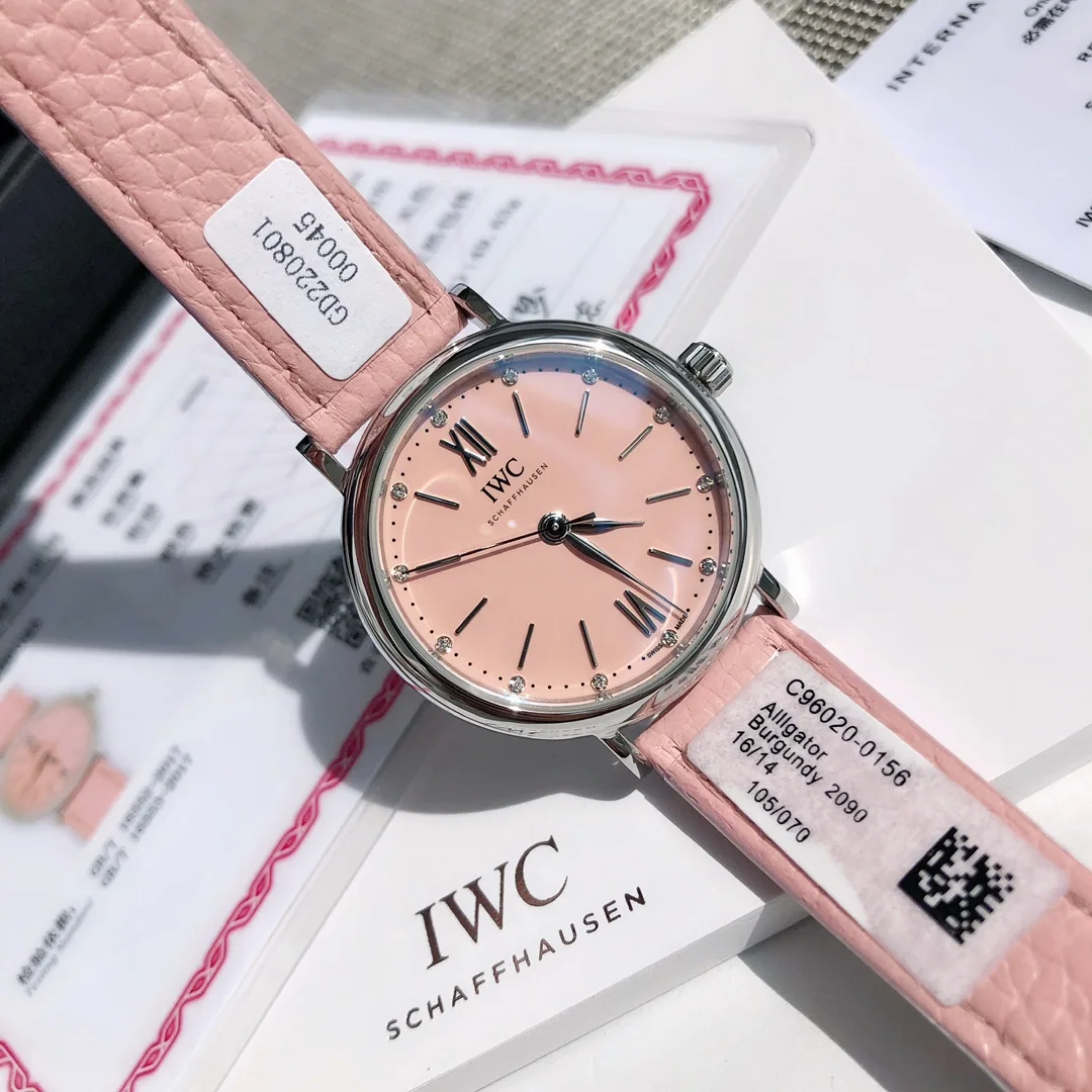 IWC 포르토피노 핑크 다이얼 여성 시계 상세 이미지 3