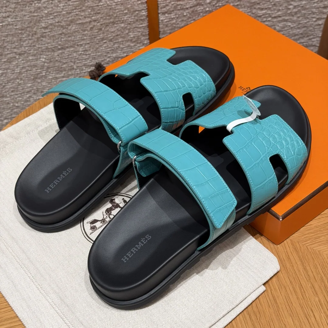 에르메스 시프레 샌들 마카롱 악어 가죽 상세 이미지 6