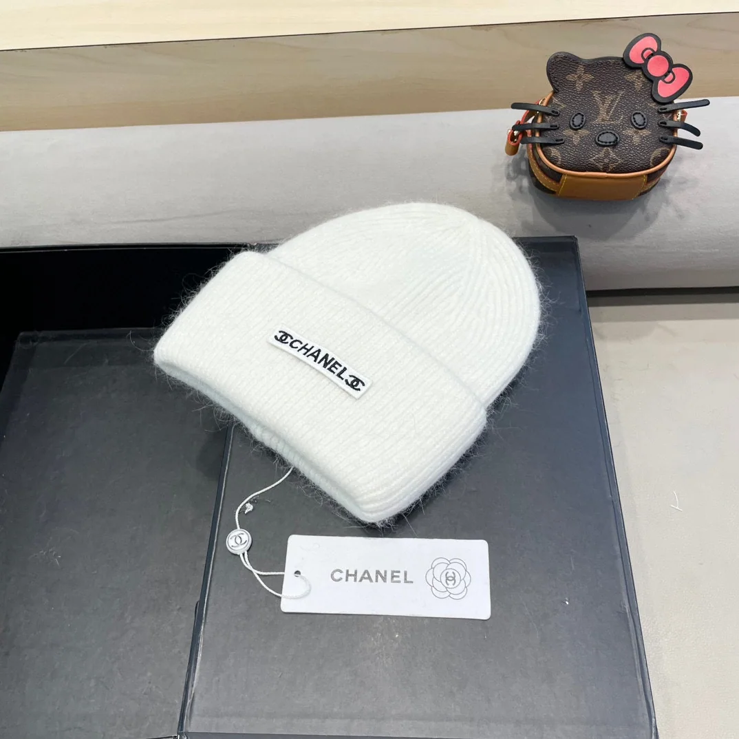 샤넬 더블 C 니트 비니 모자 상세 이미지 2