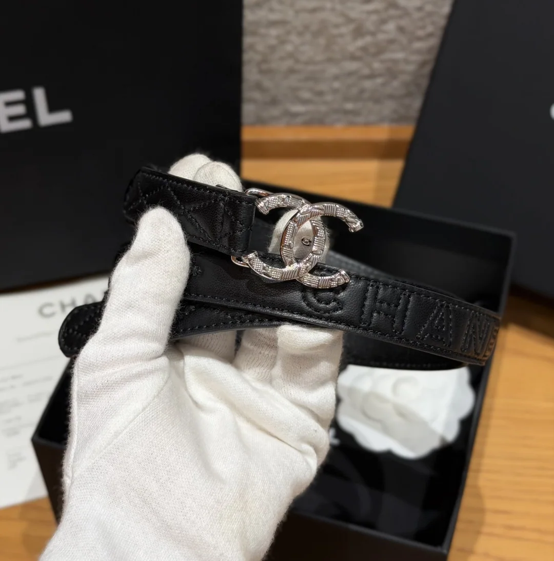 샤넬 퀼팅 램스킨 벨트 20mm 상세 이미지 2