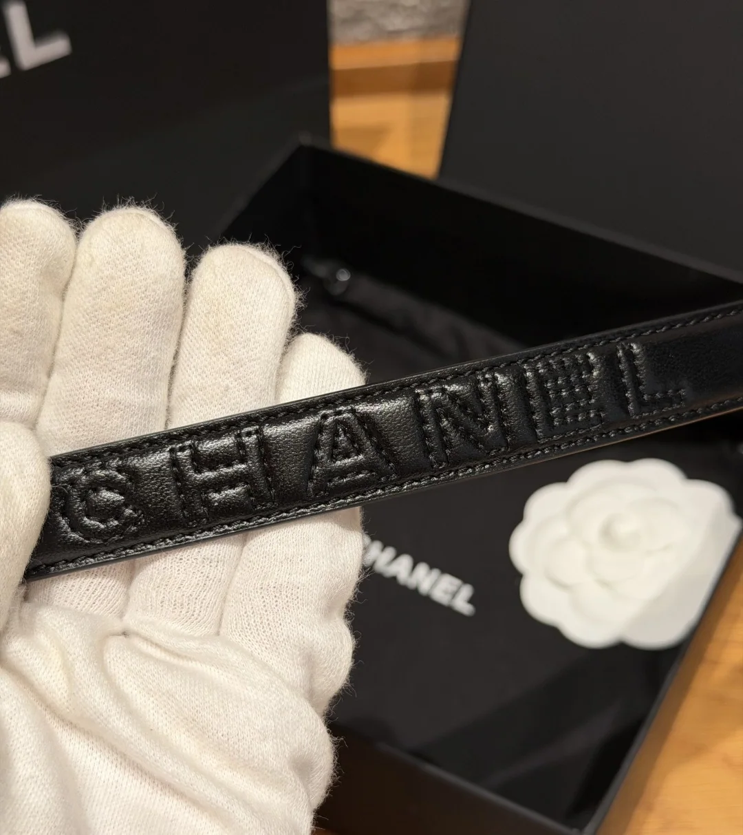 샤넬 퀼팅 램스킨 벨트 20mm 상세 이미지 6