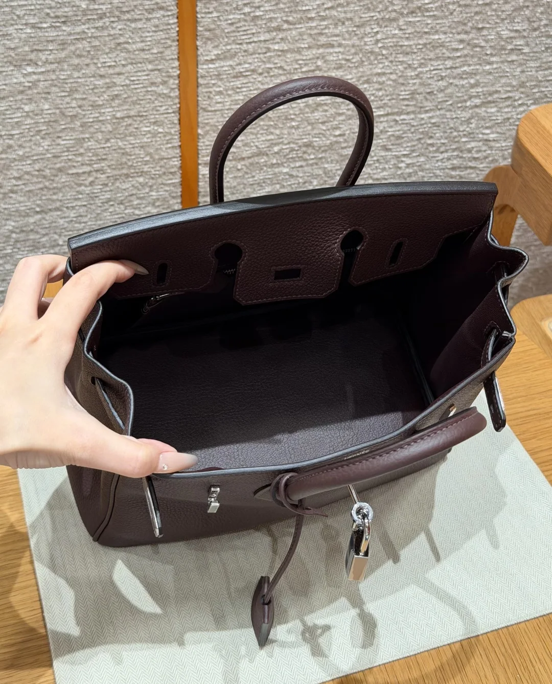 에르메스 버킨 25 토고 가죽 가방 상세 이미지 7