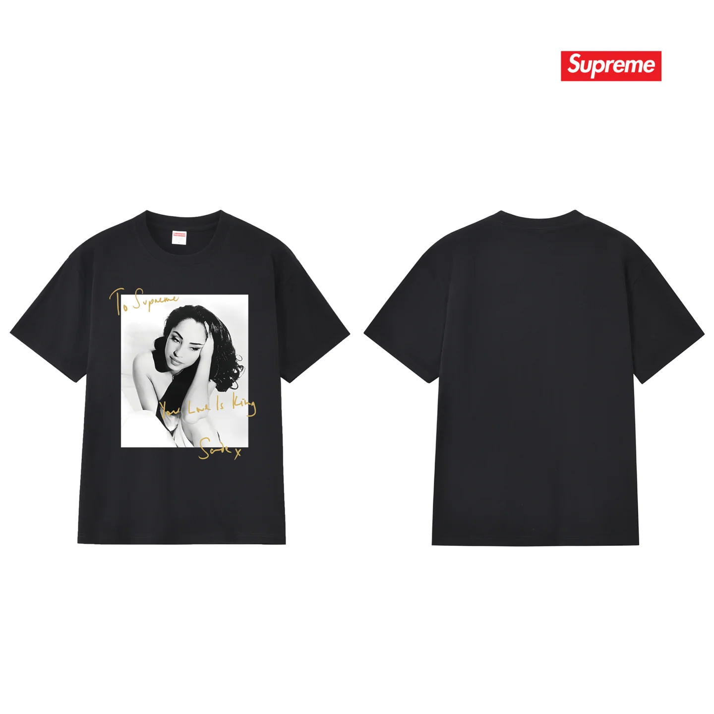 슈프림 17 SS 사인 크루넥 남성 반팔 티셔츠 17 SS 상세 이미지 2