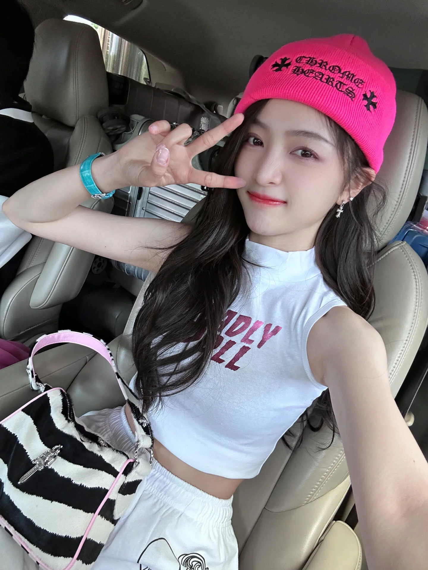 크롬하츠 빅소드 핑크 제브라 호스헤어 가방 상세 이미지 19