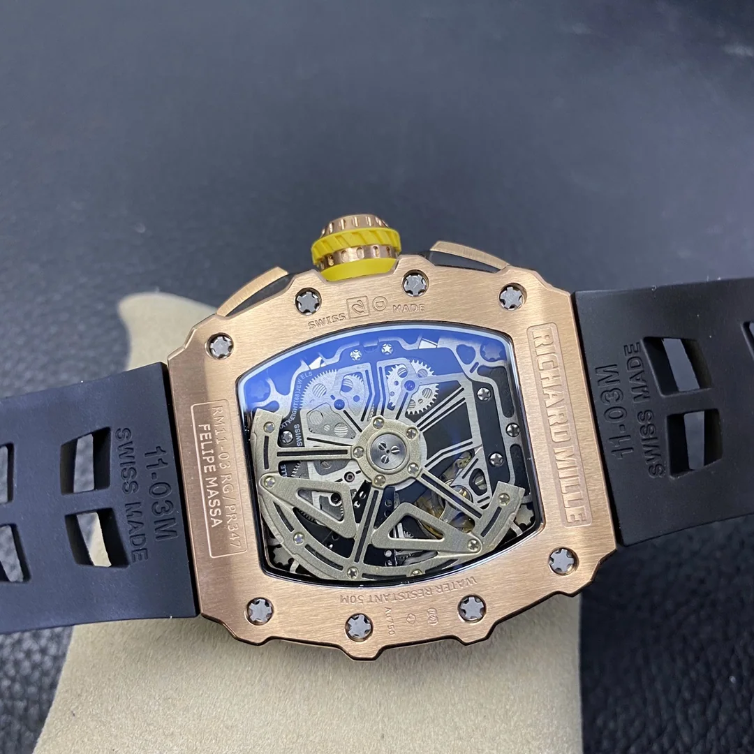 리차드밀 RM011 KV 공장 골드 크로노그래프 남성 시계 레플리카 44827 Richard Mille 상세 이미지 6