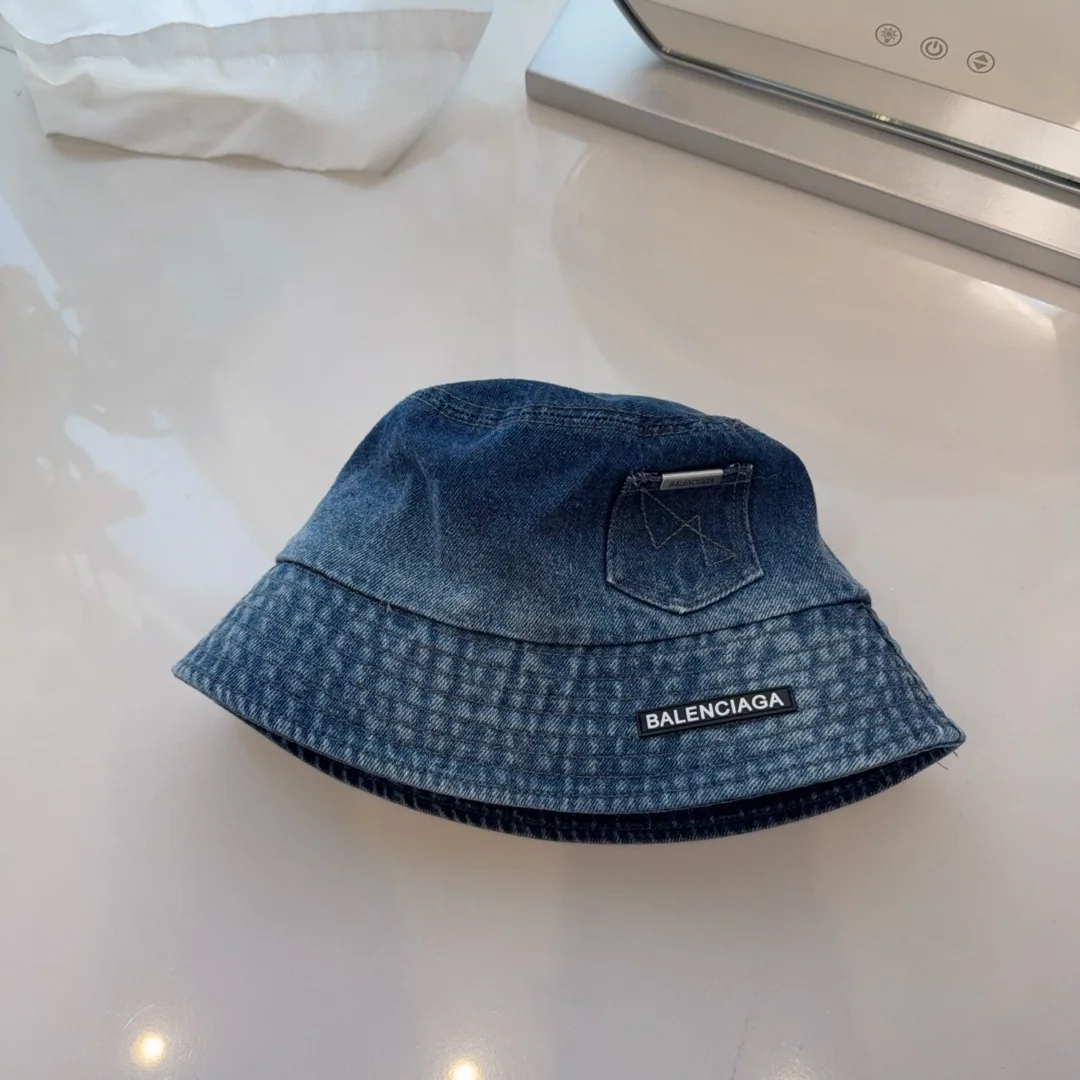 발렌시아가 데님 포켓 버킷햇 모자 상세 이미지 9