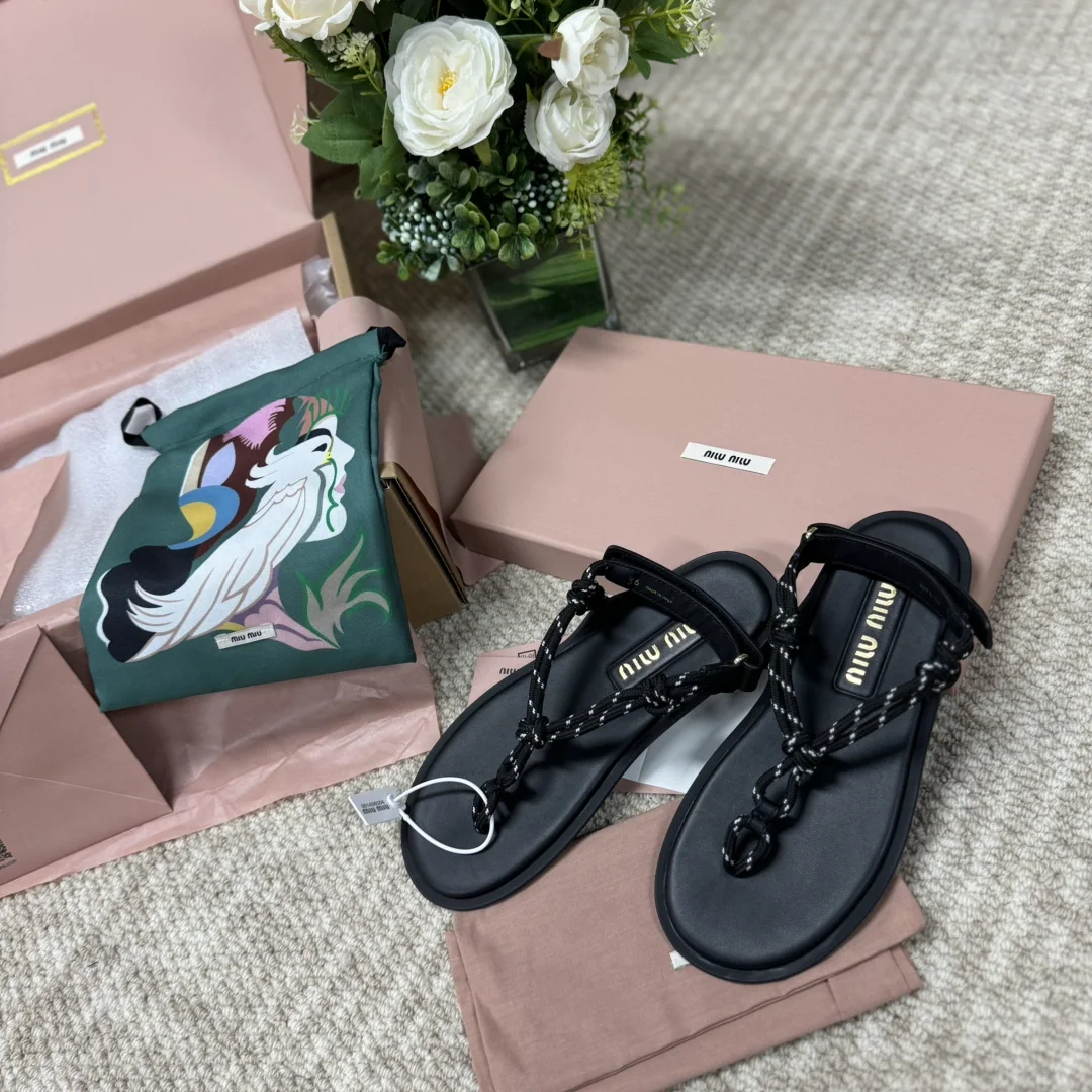 미우미우 24 리비에르 플립플롭 샌들 상세 이미지 2