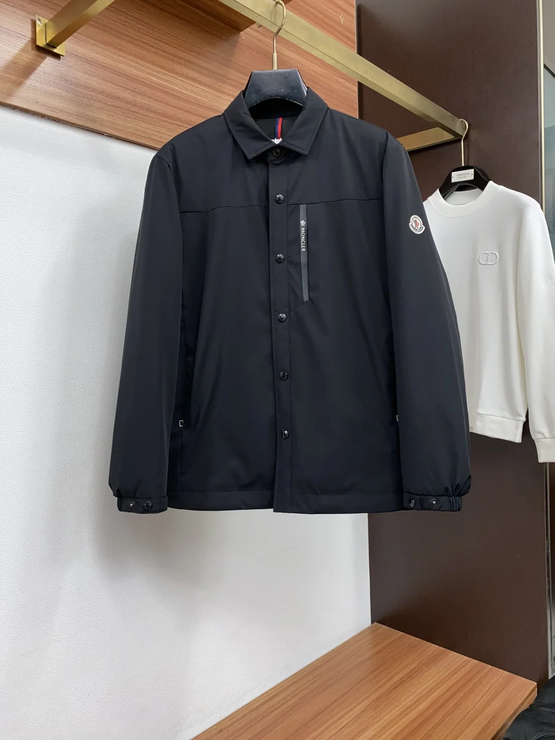 몽클레르 면 안감 비즈니스 카라 남성 자켓 상세 이미지 1