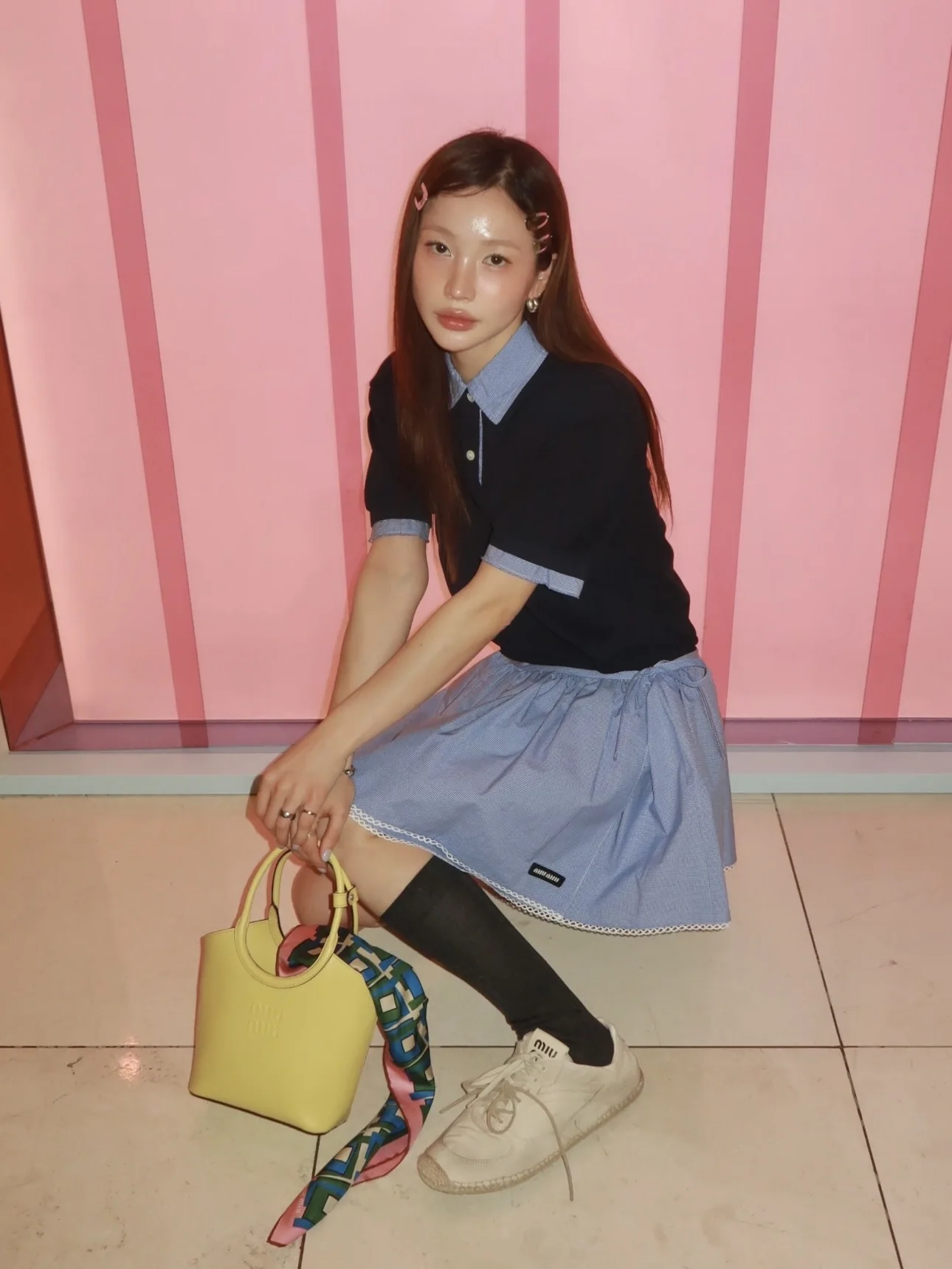 미우미우 여성 반팔 26SS 상세 이미지 18