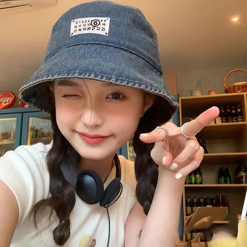 마르지엘라 워시드 데님 피셔맨 햇 모자 상세 이미지 1