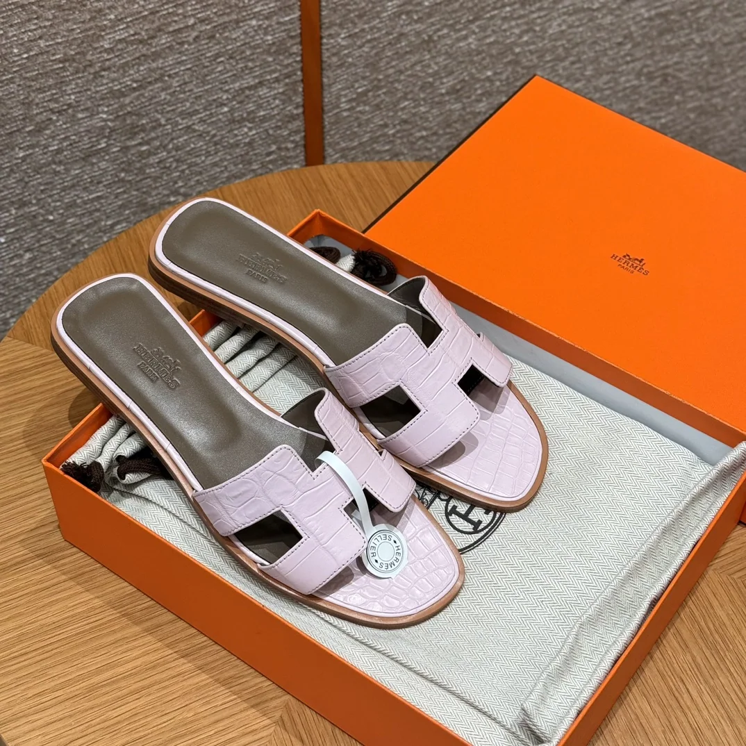 에르메스 오란 악어가죽 샌들 상세 이미지 3