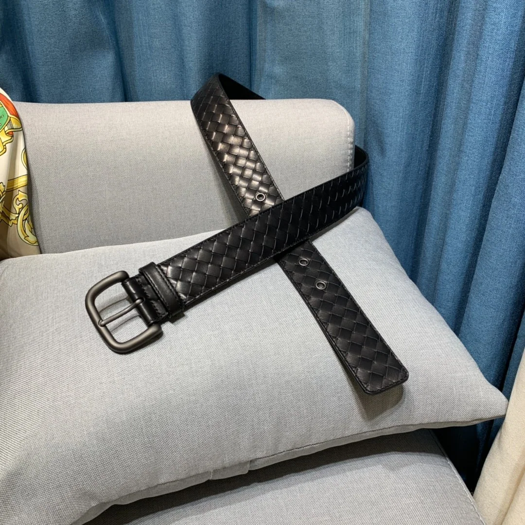 보테가베네타 핸드메이드 송아지가죽 니켈 버클 벨트 상세 이미지 5