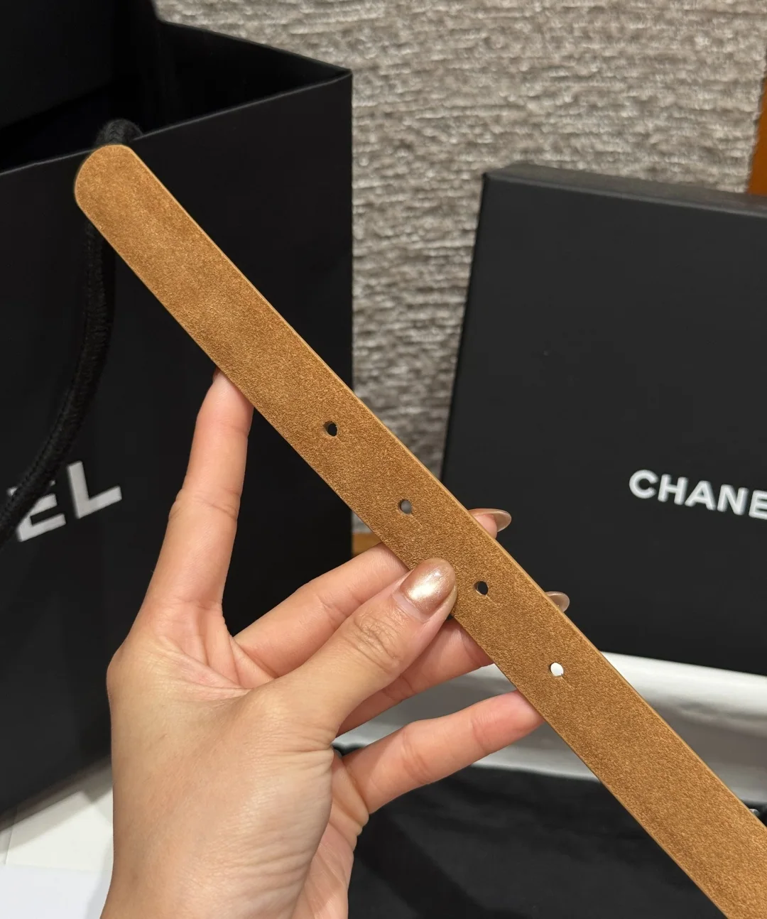 샤넬 양면 카프스킨 더블 C 벨트 상세 이미지 7