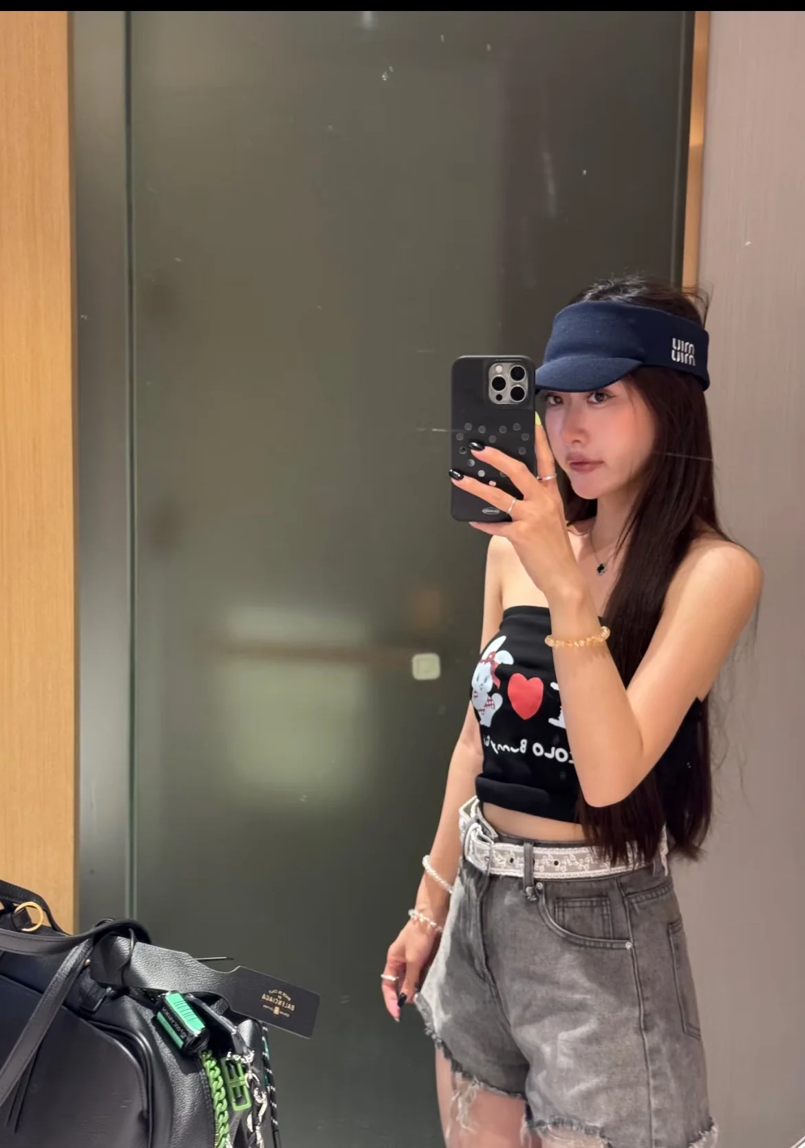 미우미우 바이저 모자 상세 이미지 7