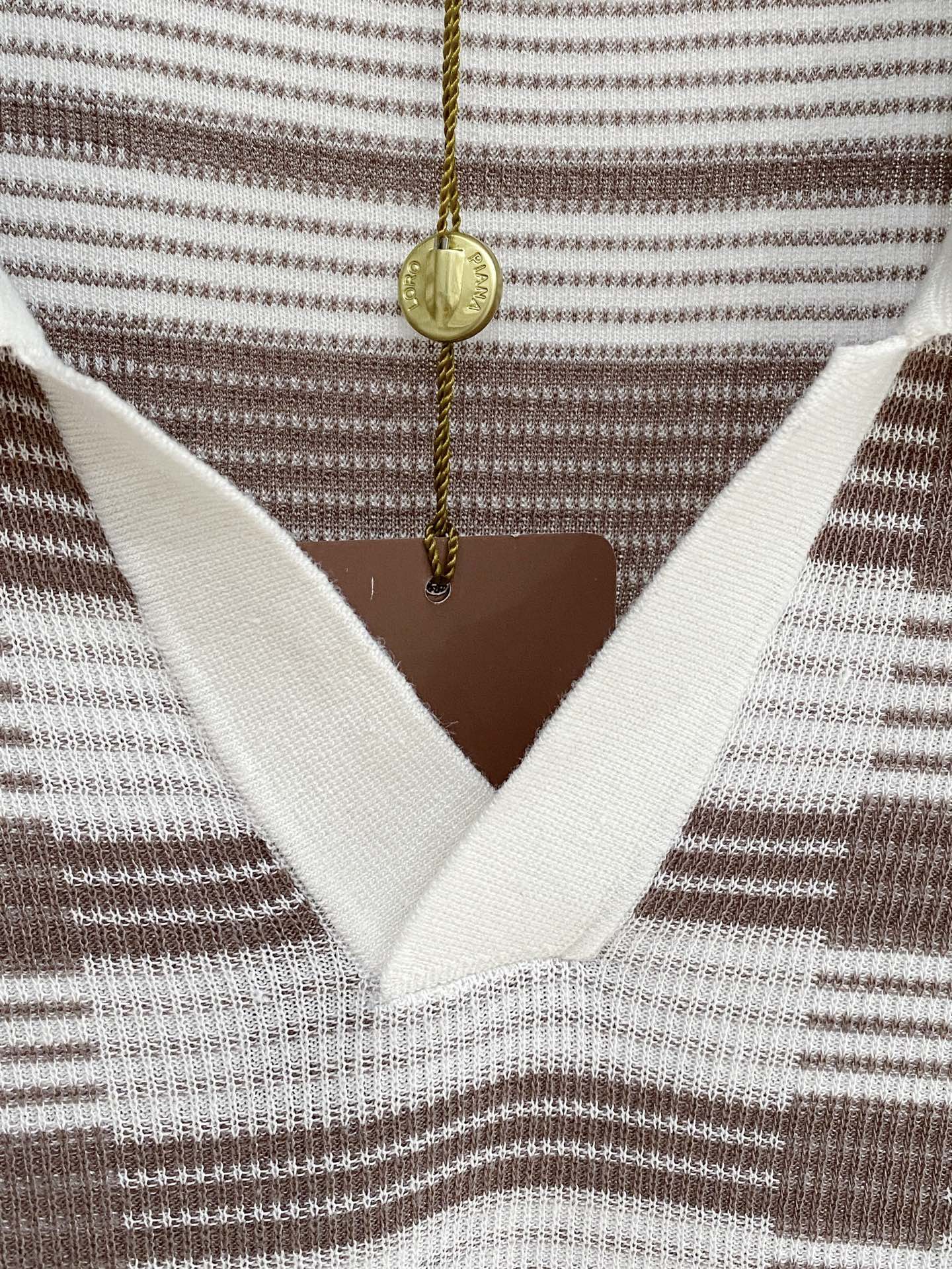 로로피아나 남성 린넨 혼방 반팔 티셔츠 상세 이미지 6