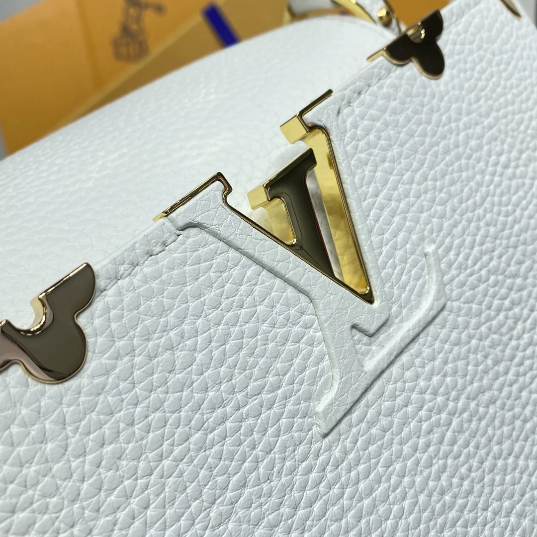 루이비통 카프신 MM 화이트 플로럴 핸드백 M54663 상세 이미지 6
