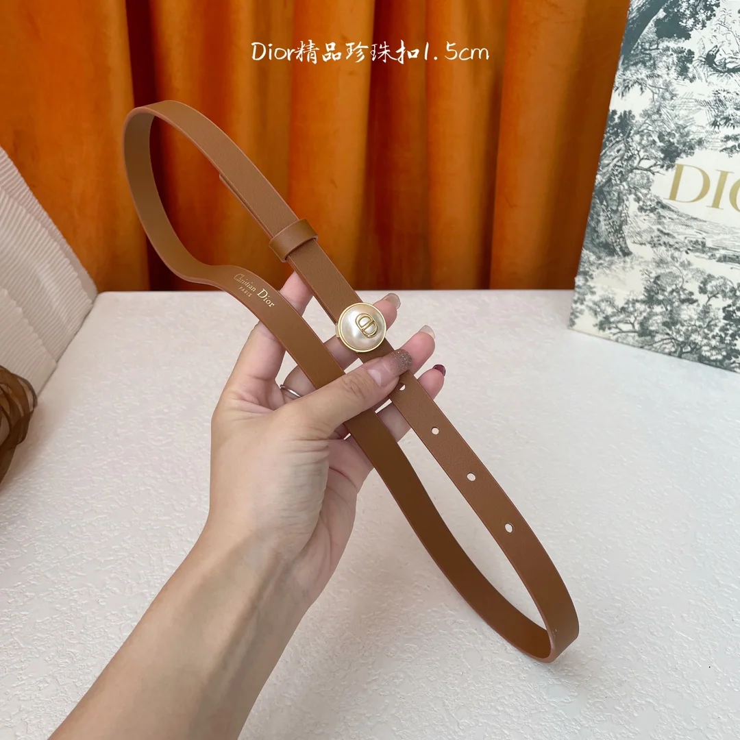 디올 송아지가죽 CD 로고 벨트 상세 이미지 6