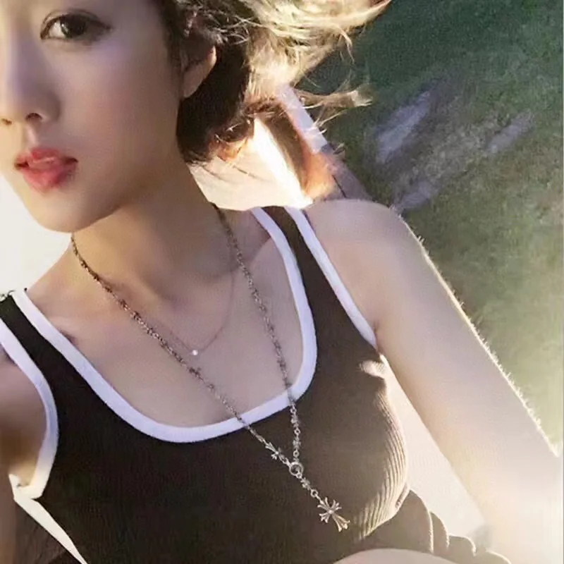 크롬하츠 클래식 빈티지 조절 크로스 펜던트 목걸이 상세 이미지 7