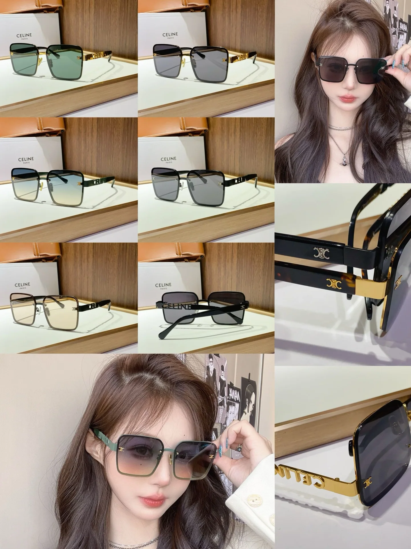 셀린느 클리어 프레임 선글라스 CL40215