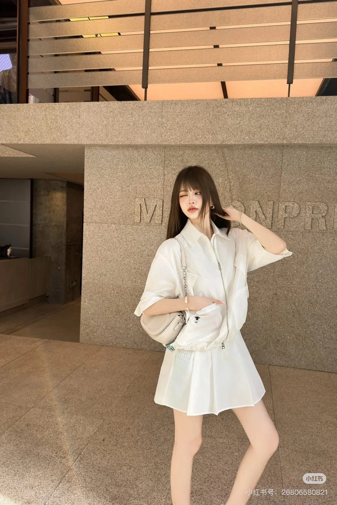 디올 초가을 배색 여성 자켓 상세 이미지 4