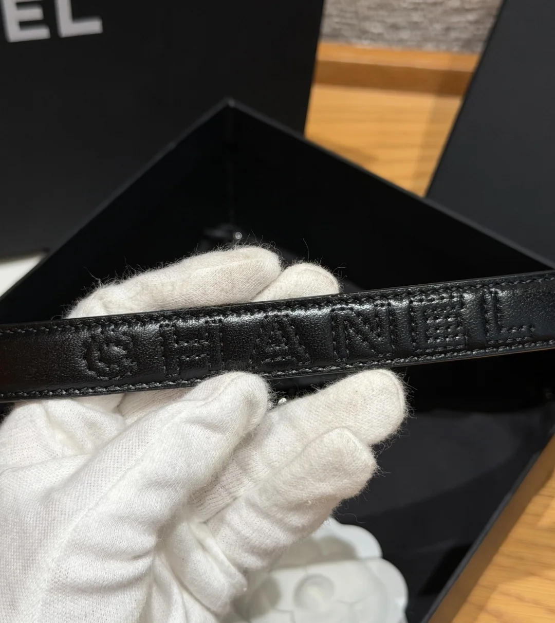 샤넬 퀼팅 램스킨 벨트 20mm 상세 이미지 9